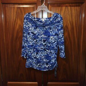 Plus size blouse with side tie